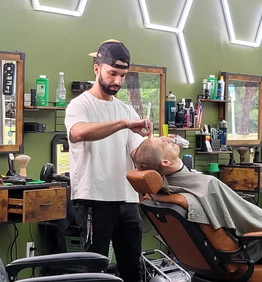 Erick Balart, Master Barber at Lion's Mane